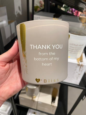 CANDLE XL - THANK YOU HEART