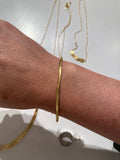 *Armband - 18 Kt vergulde zilveren ONNO armband | A0272PL