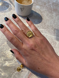 Ring 18 Kt vergulde zilveren ONNO ring | R0413PL