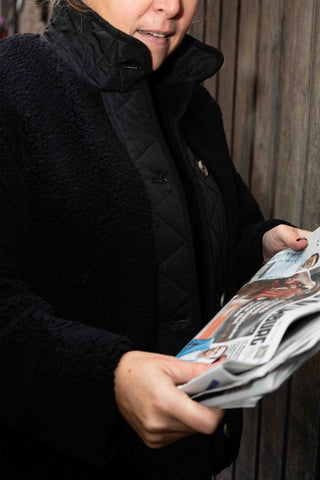 **24COLOURS Jacke aus Teddyfell