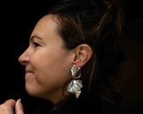 ***MASTE ANTWERP Oorbellen Flora zilver