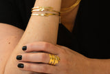 *armband 18 Kt vergulde zilveren ONNO armband | A0269PL