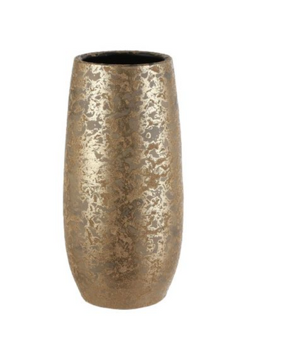 VAAS - MICA DECORATIONS CLEMENTE VAAS - H35 X Ø17,5 CM - TERRACOTTA - GOUD