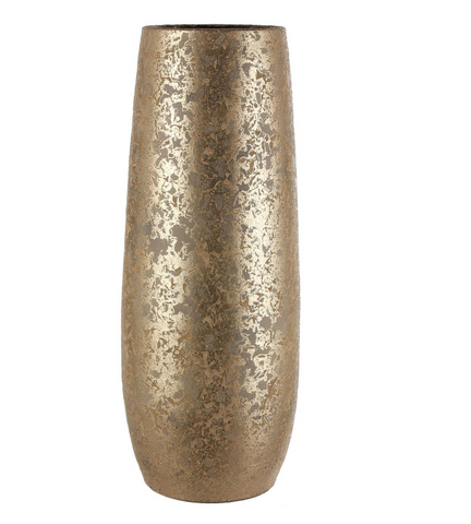 Vaas - MICA DECORATIONS CLEMENTE VAAS - H55 X Ø21,5 CM - TERRACOTTA - GOUD