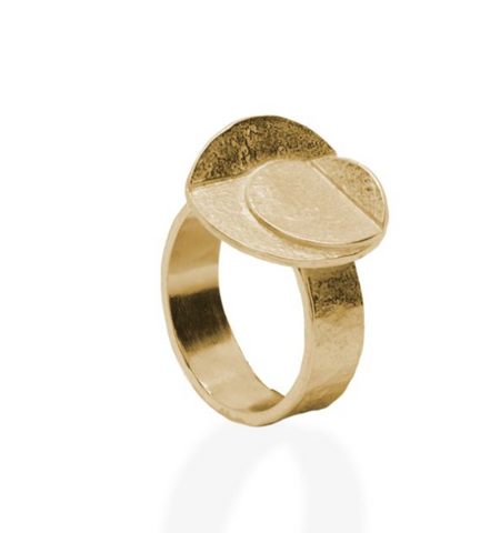 Ring 18 Kt vergulde zilveren ONNO ring | R0413PL