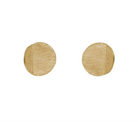 Oorbel 18 Kt vergulde zilveren ONNO oorsteker | OS0513PL