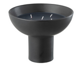 Geurkaars Keramiek Kop Zwart Large 12u (45525)