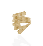 Ring 18 Kt vergulde zilveren ONNO ring | R0418PL