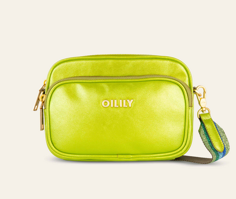 Smiley Schoudertas lime