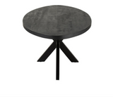 Eettafel Gerard Rond Mango Hout Zwart (23914)