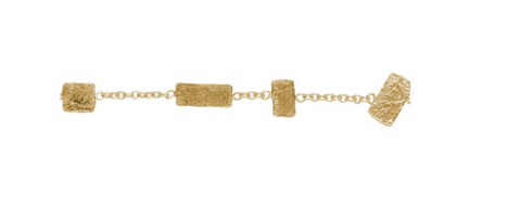 *Armband - 18 Kt vergulde zilveren ONNO armband | A0268PL