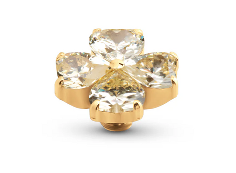 MELANO Melano Twisted Heart Clover Steentje