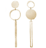 *Oorbel - 18 Kt vergulde zilveren ONNO oorsteker | OS0469PL