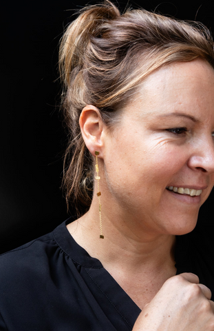 ****Oorbel 18 Kt vergulde zilveren ONNO oorsteker | OS0516PL