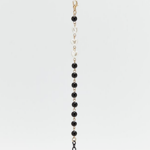 Brillenkoord CATENINA CUORE BIANCO PER OCCHIALI