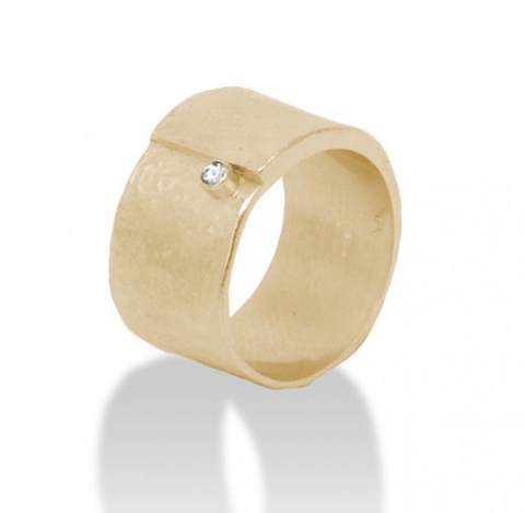 *Ring ONNO 18 Kt vergulde zilveren ONNO ring | R0388ZWPL