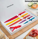 InnovaGoods Keramische mes- en dunschiller set 6 stuks