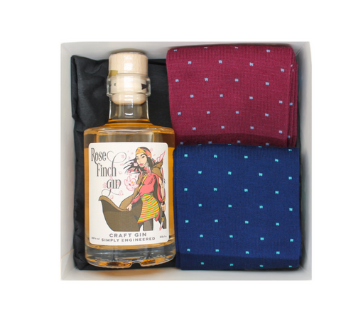 ROSE FINCH GIN & DOTS SOKKEN GIFTBOX