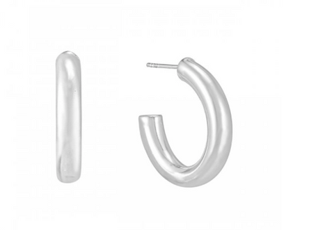 Oorbel - Bud to Rose - LOLA LARGE HOOP EARRING SILVER