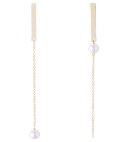 Oorbel ONNO -18 Kt vergulde zilveren ONNO oorsteker | OS0485PPL