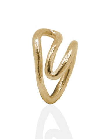 Ring 18 Kt vergulde zilveren ONNO ring | R0391PL