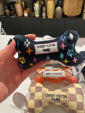 Hond - Zwart monogram Chewy Vuiton Bone
