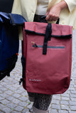 Fietstas Ali Waterproof Bike Backpack – 2-in-1 Burgundy Pannier