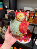 MICA DECORATIONS POT PARROT RED - L18XW13,5XH15CM