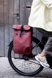 Fietstas Ali Waterproof Bike Backpack – 2-in-1 Burgundy Pannier
