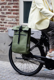 Fietstas Ali Waterproof Bike Backpack – 2-in-1 Sage Green Bag
