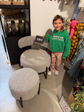 Loungestoel Boucle Multiplex/Polyester Grijs/Zwart (50858)