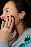 Ring Zilveren ONNO ring met rhodium | R0393RH