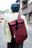 Fietstas Ali Waterproof Bike Backpack – 2-in-1 Burgundy Pannier