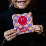 Tile you are great purple/orange