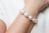****Armband - Zoetwaterparel met Magneetslot