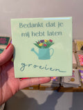 Tile groeien green 10x10x1cm