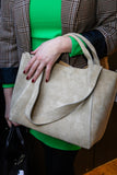 ELIZA BAG | BEIGE SUEDE