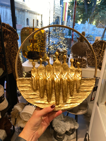 ****Figuren 7delig Cirkel Poly Goud (26737)