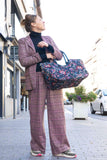 OUTLET -Broek Pantalon -70% Tweed Lurex Carreaux Palazzo « Achibald »