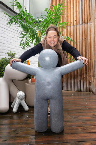 ****P'tit Maurice Magnesium Grijs - Tuinbeeld