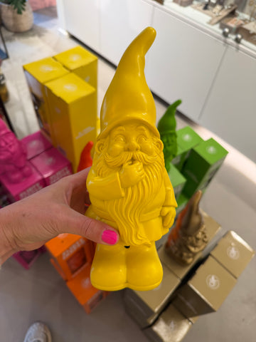 Gnome flirty jasper yellow w sound 11x10x27cm