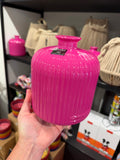 MICA DECORATIONS JESSICA FLES RECYCLED GLAS ROZE - H18XD15CM