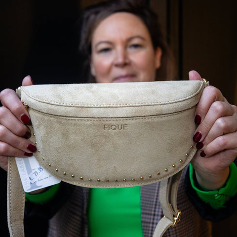 TESS BAG | BEIGE SUEDE