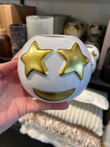 Smiley cozy sand vase 11x9cm