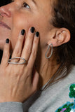 Ring Zilveren ONNO ring met rhodium | R0393RH