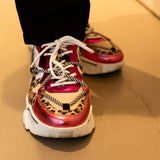 **Sneakers - leopard - Sneakers | Fuchsia / Sand
