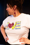T-Shirt Met „Love” -Print