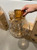 Vaas Bol Met Hals Glas Amber Large (23319)