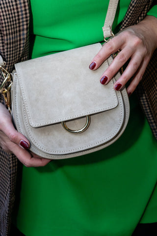 ROMY BAG | BEIGE SUEDE