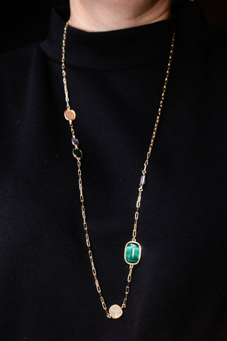 Ketting Collana Multicolor Longuette - Itaca Colors